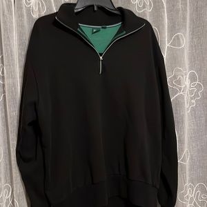 BOSS quarter zip black sweatshirt size XL